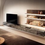 design-wall-unit-with-glass-shelvesor-materia-wall-unit-or-lago - Luxury Furniture Mercato Interiors