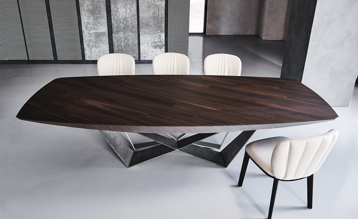 Cattelan Italia Skorpio Boat Shape Dining Table