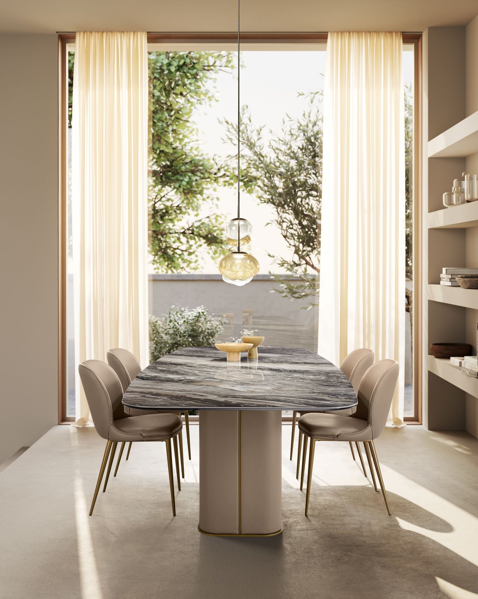 gamma milos dining table